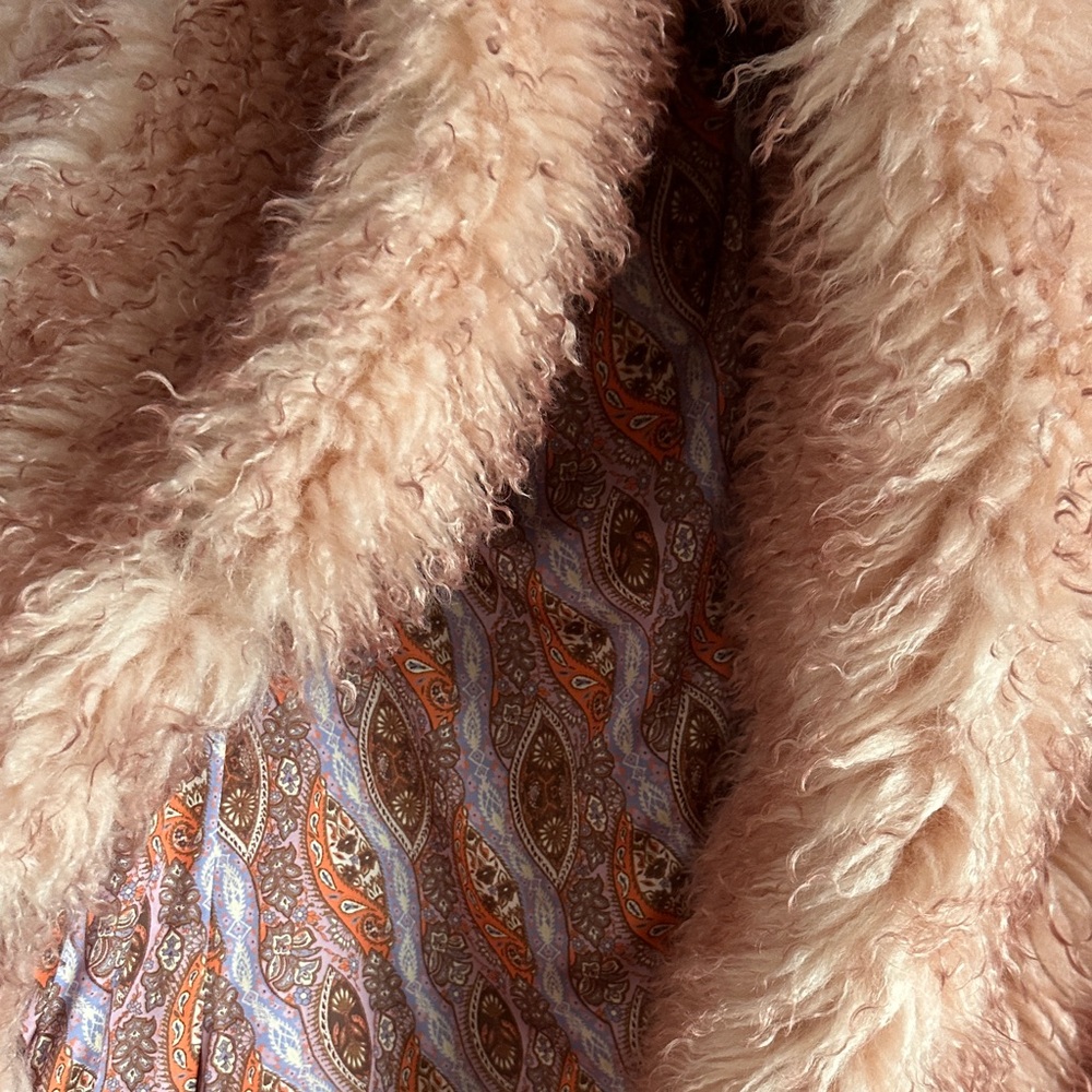 Free People Pink Teddy Jacket - Picture 5 of 7